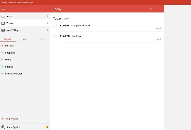 todoist and outlook 365 for mac
